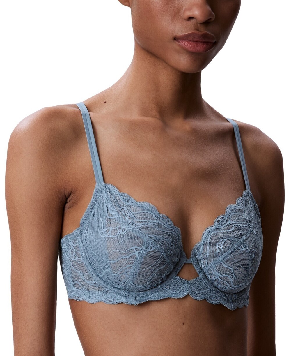 NWT Calvin Klein Womens Unlined Full-Coverage Lead Blue, 36C